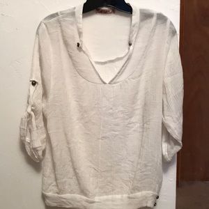 Off white Crinkle Blouse